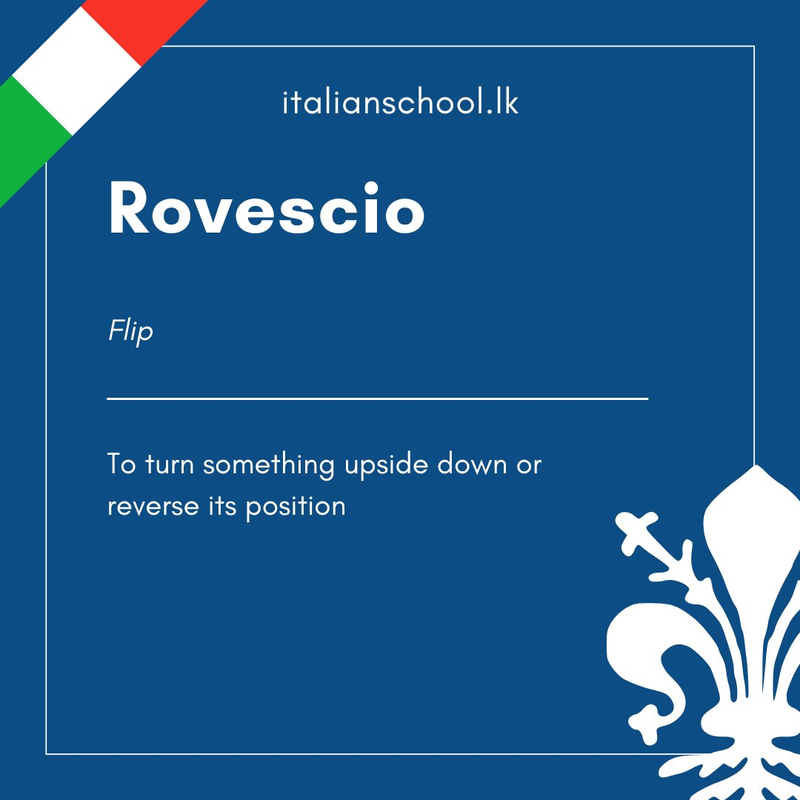 Italian Word of the Day! – rovescio