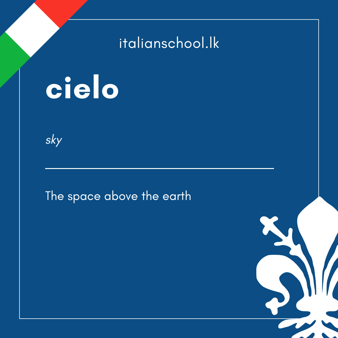 cielo in Italian