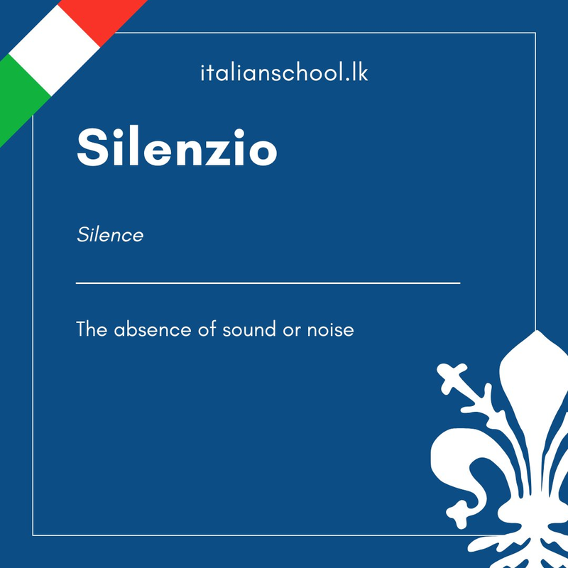 Italian Word of the Day! – silenzio